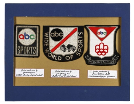 ABC Emblems  Worn By Hosts Cosell, McKay, and Gifford